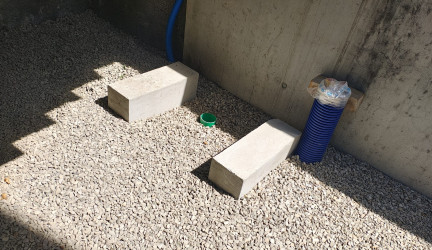Fundament für Wärmepumpe