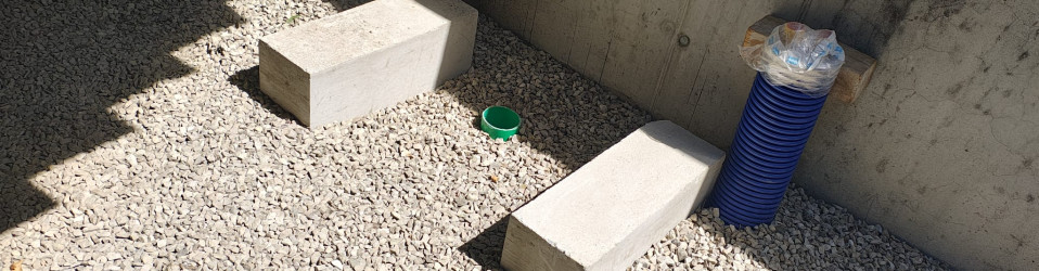 Fundament für Wärmepumpe